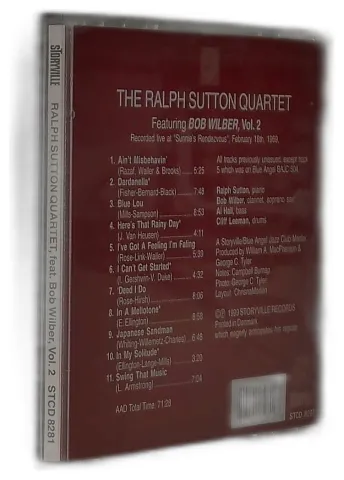 The Ralph Sutton Quartet, Bob Wilber - Live at Sunnie's Rendezvous, Vol.2